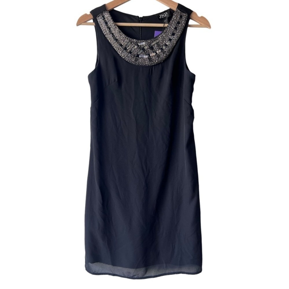 Women’s JSP Black dress Embellished Dress casual midi S